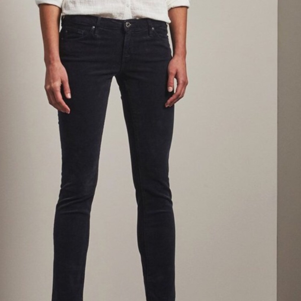 AG Stevie Slim Straight Corduroy Dark Gray 30 NEW